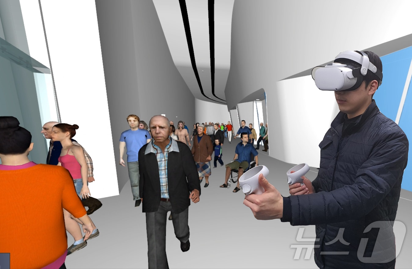  서울디자인재단, VR(가상현실) 기술 기반 교육 훈련 진행(서울디자인재단 제공)