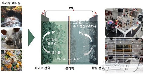바이오 전해전지 시스템 개념도.(에너지연 제공)/뉴스1