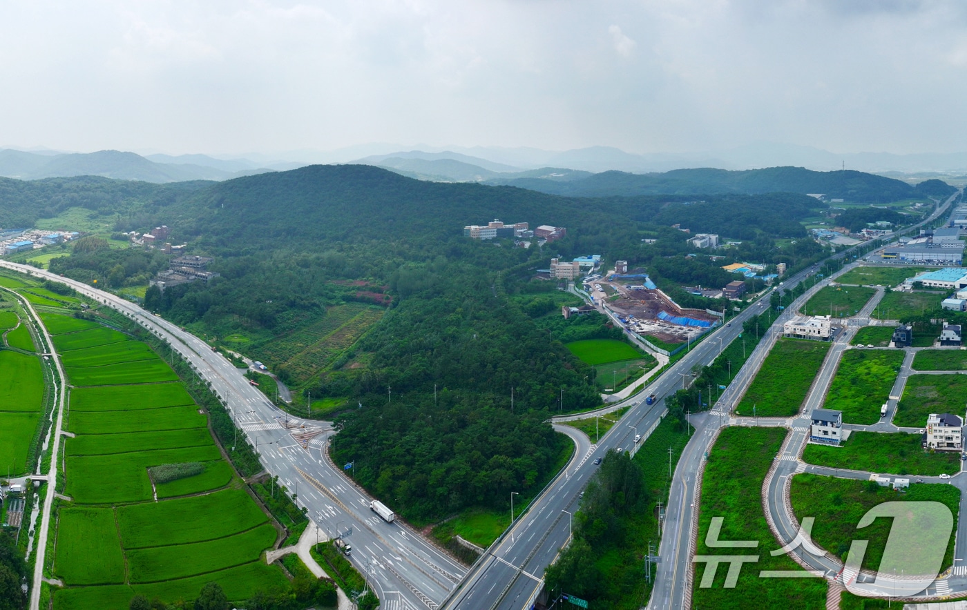 광주 광역자원 회수시설 입지후보지 1순위로 선정된 광산구 삼거동 일대 전경.&#40;광주시 제공. 재판매 및 DB 금지&#41;