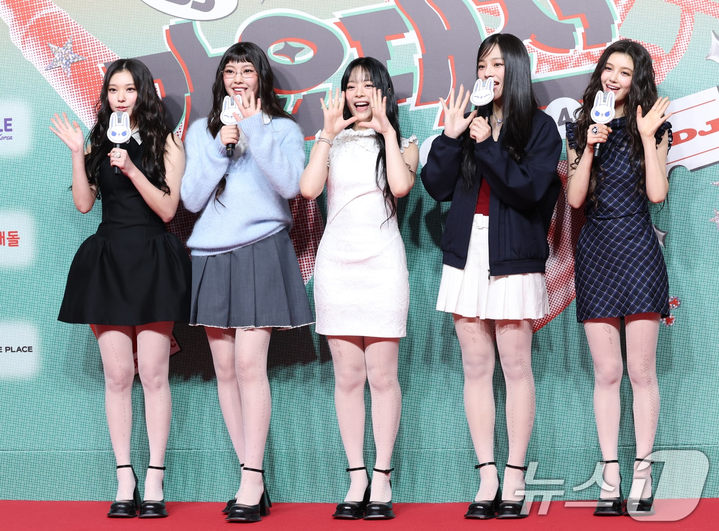 뉴진스 해린(왼쪽부터), 혜인, 하니,민지, 다니엘 2024.12.25/뉴스1 ⓒ News1 권현진 기자