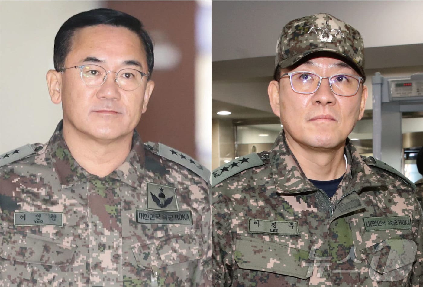 여인형 국군방첩사령관&#40;왼쪽&#41;과 이진우 수도방위사령관. 