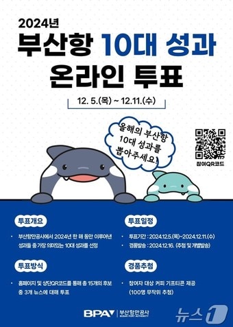2024년 부산항 10대 성과 온라인 투표 홍보물(BPA 제공)