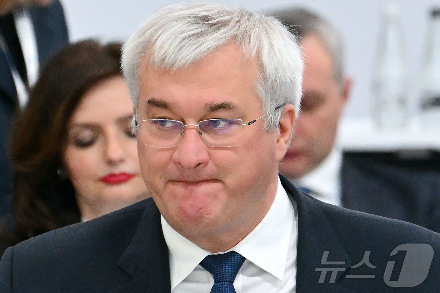 안드리 시비하 우크라이나 외무장관이 5일 (현지시간) 몰타 타칼리에서 열린 유럽안보협력기구(OSCE) 회의에 참석을 하고 있다. 2024.12.06 ⓒ AFP=뉴스1 ⓒ News1 우동명 기자