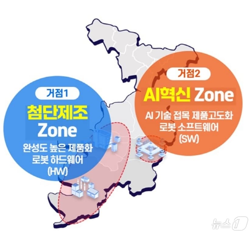 AI 로봇 글로벌 혁신특구 추진계획안.(대구시 제공)