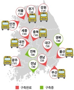 시청자미디어센터 및 나눔버스 현황. &#40;방송통신위원회 제공&#41;