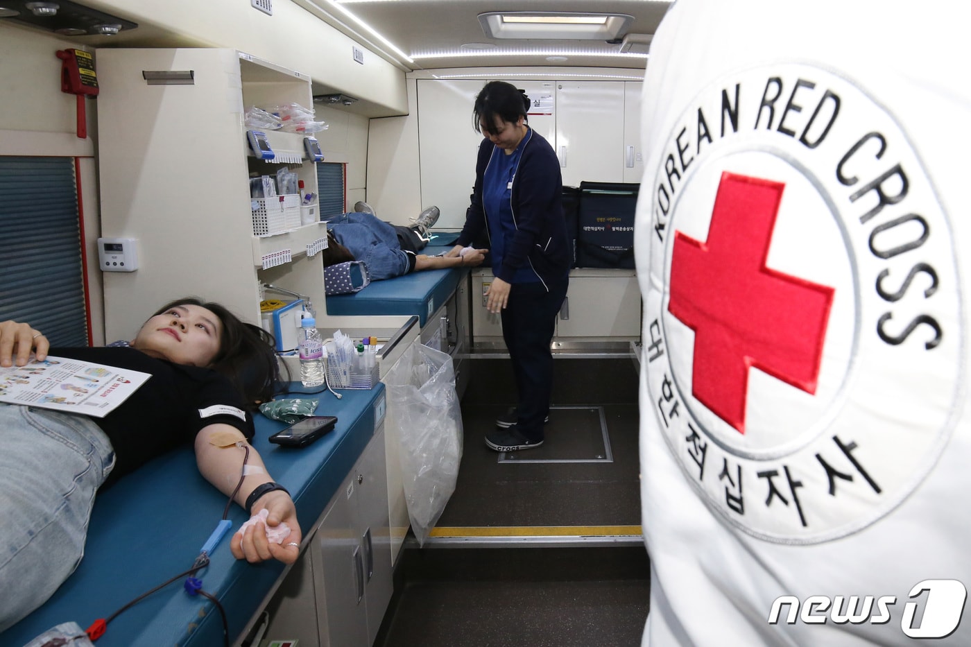 사랑의 헌혈운동 헌혈 모습. /뉴스1 ⓒ News1 김기태 기자