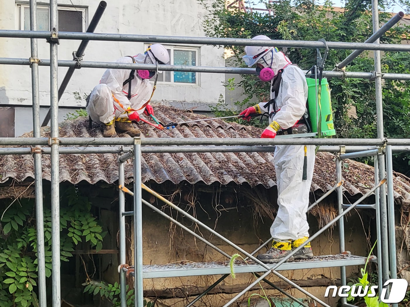 슬레이트 지붕 철거 /뉴스1 ⓒ News1