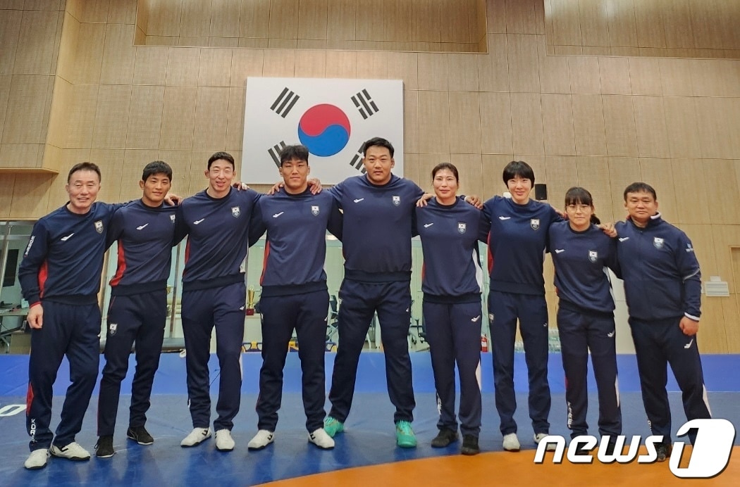 레슬링 자유형 대표팀. (대한레슬링협회 제공)