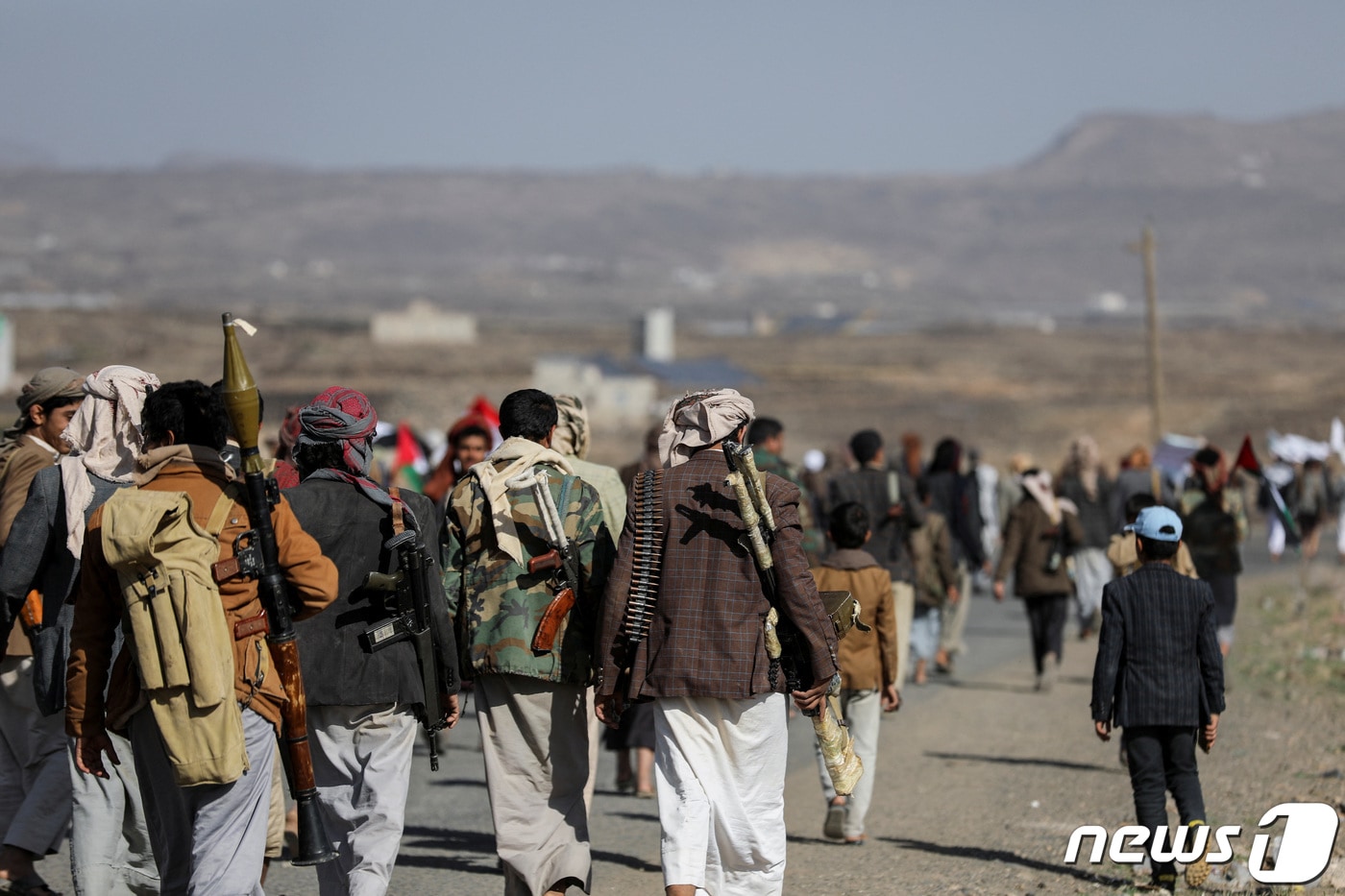 후티 부족들의 모습. <자료 사진> 2024.02.04 ⓒ 로이터=뉴스1 ⓒ News1 최종일 기자