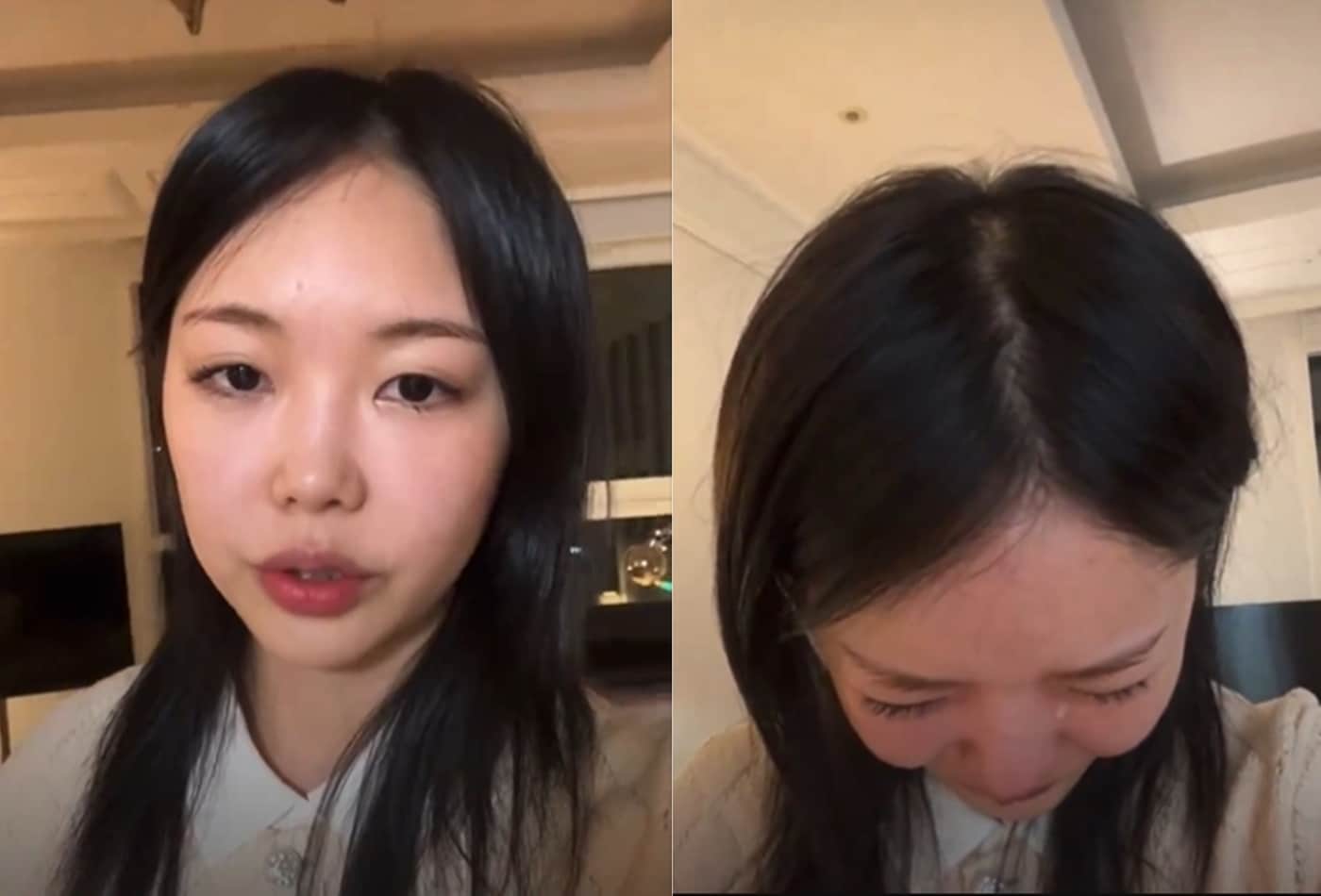 트위터 (구 엑스 'X') 영상 갈무리 가수 미노이