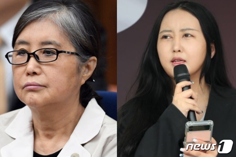 &#39;국정농단 사건&#39;의 중심 최순실씨&#40;개명후 최서원&#41;가 2017년 5월 23일 오전 서울 서초동 서울중앙지법 417호 대법정에서 재판 시작을 기다리고 있다. 2017.5.23/뉴스1 ⓒ News1 사진공동취재단 ⓒ News1 나주희