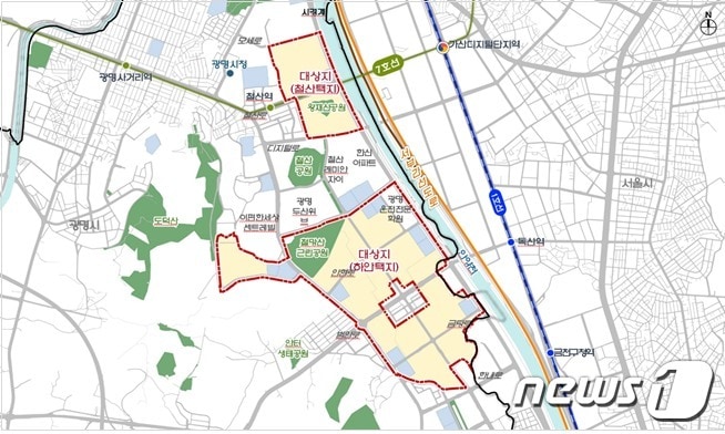 위치도.(광명시 제공)