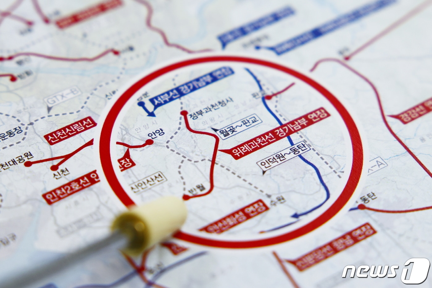 위례~과천선(위과선) 의왕 연장(안). (의왕시 제공)