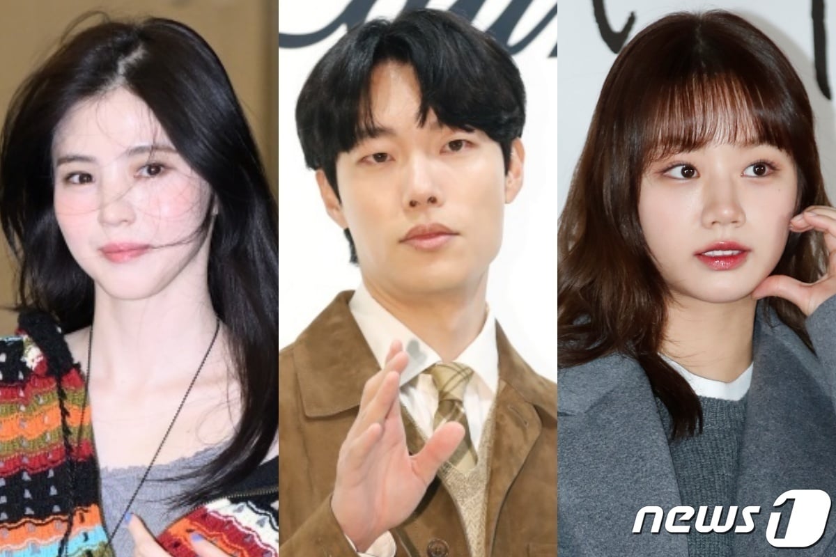 (왼쪽부터) 한소희, 류준열, 혜리.ⓒ 뉴스1