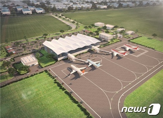 새만금 국제공항 조감도.(전북도 제공)/뉴스1