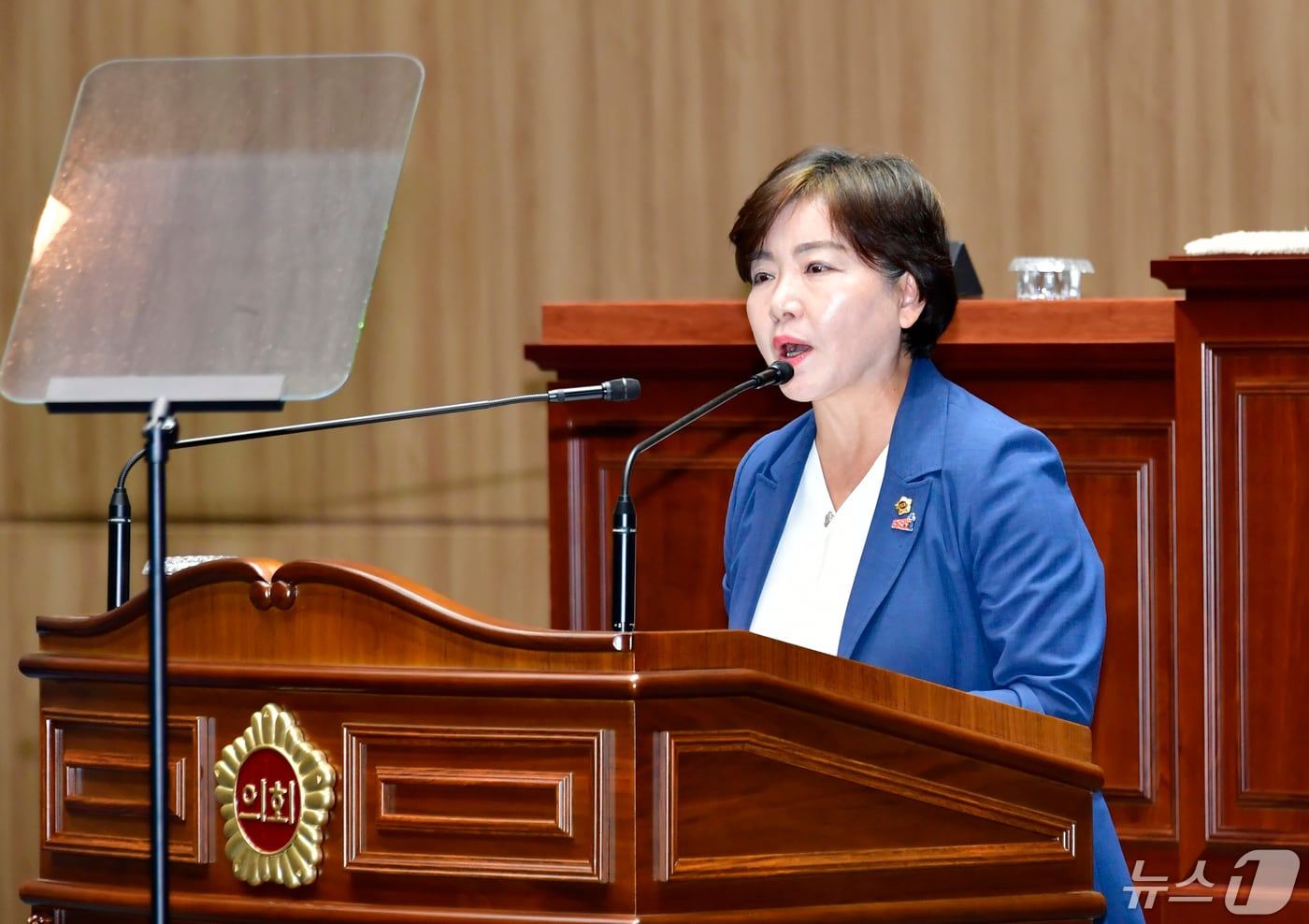 발언하는 박미정 광주시의원(광주시의회 제공)2024.5.13