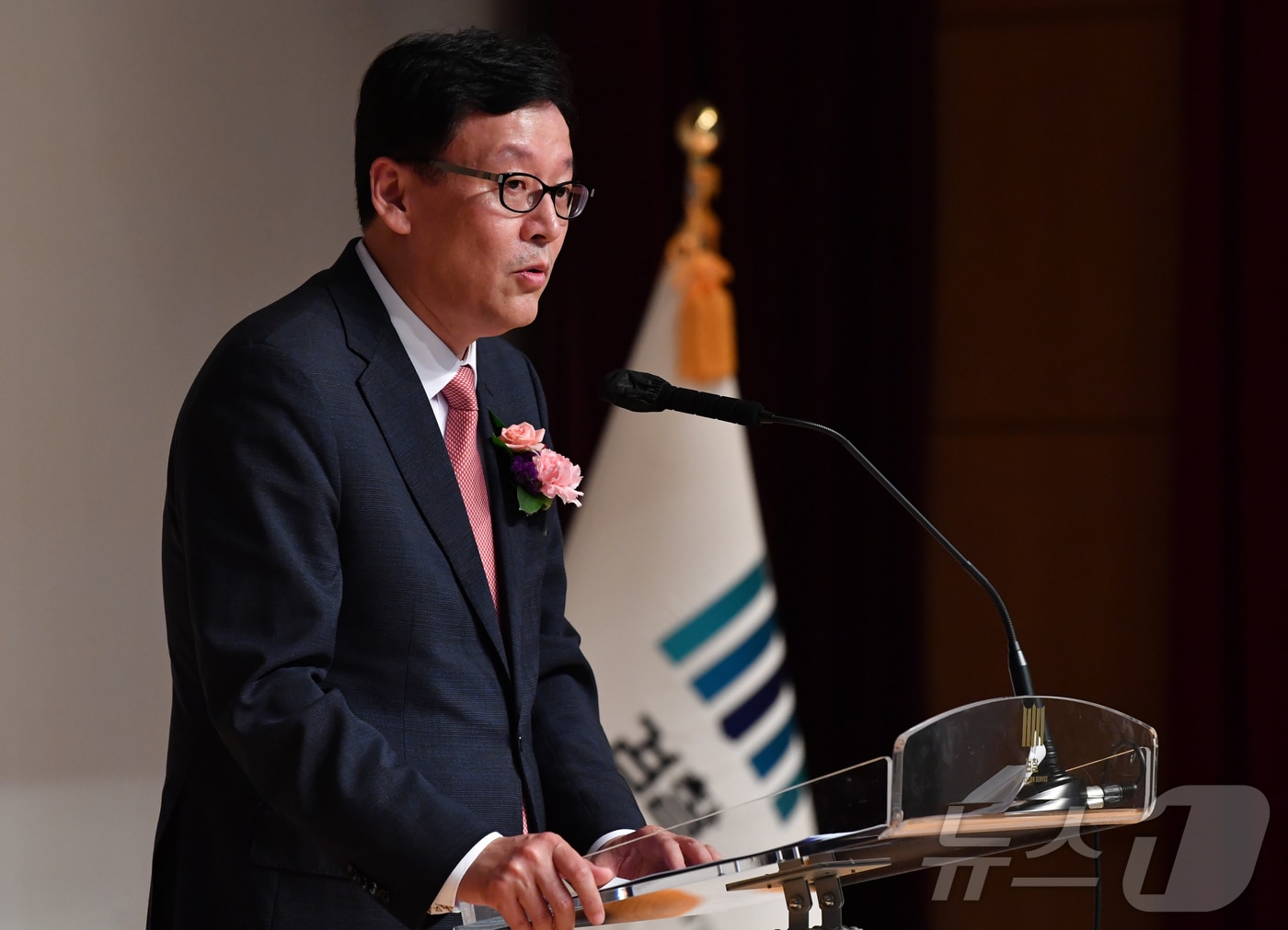 이종혁 신임 광주지검장이 16일 광주지검에서 취임식을 열고 포부를 밝히고 있다. 2024.5.16 ⓒ News1