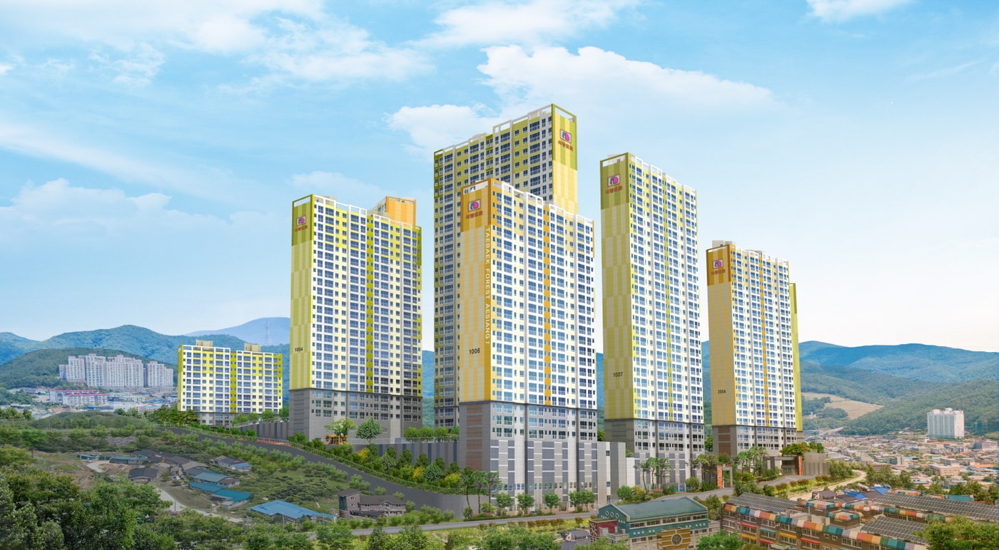 태백 부영포레스트애시앙 아파트 투시도./부영그룹 제공