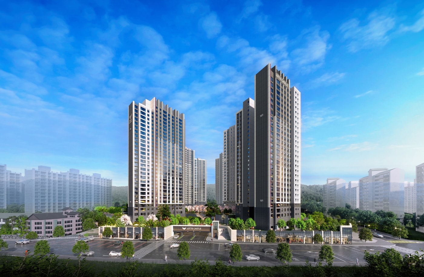  김해 구산 롯데캐슬 시그니처 투시도. /롯데건설 제공