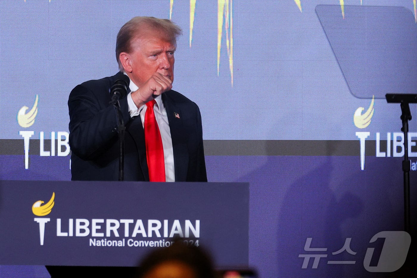 자유당 전당대회에 참석한 도널드 트럼프 전 미국 대통령ⓒ 로이터=뉴스1