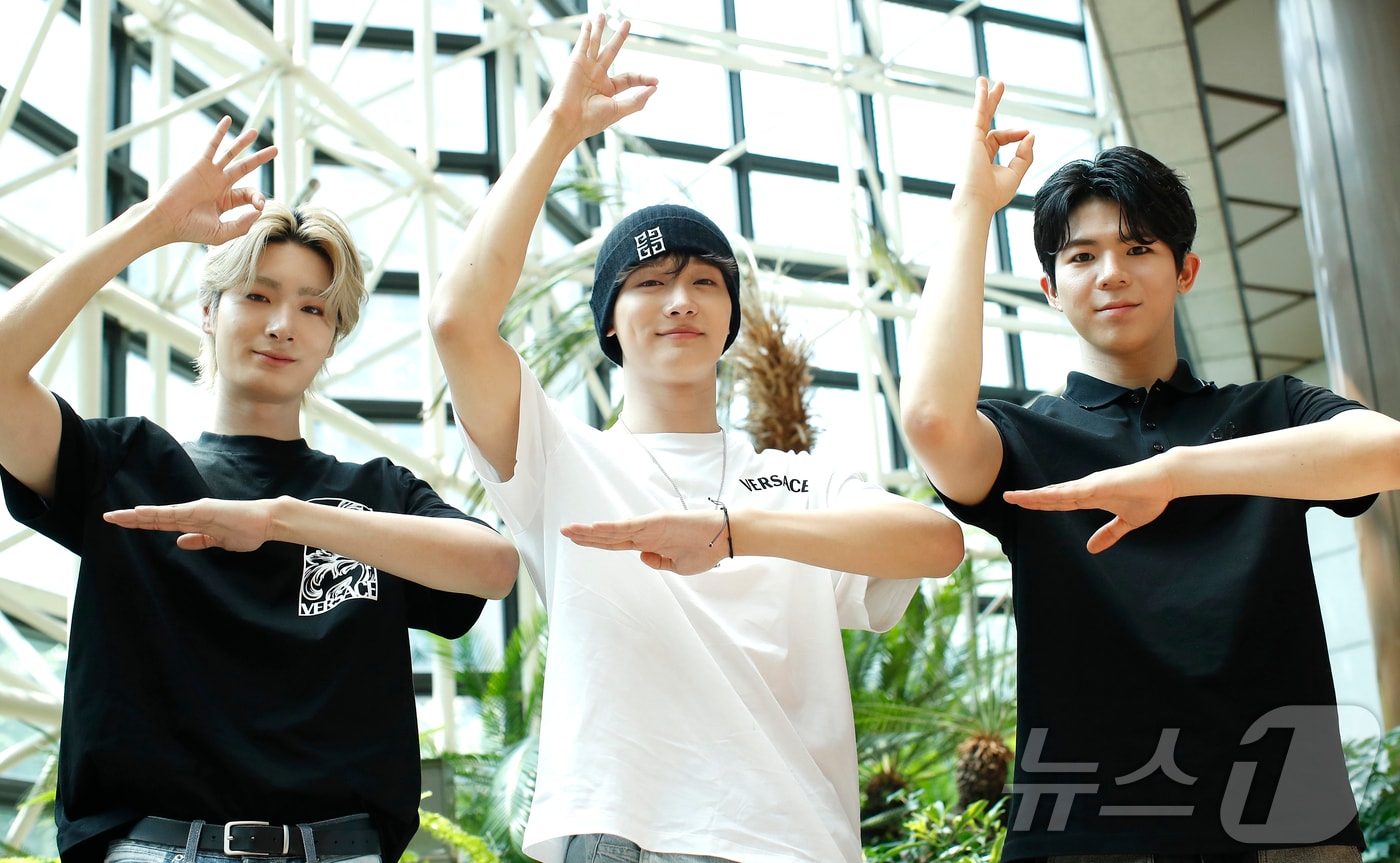 청각장애그룹 빅오션 지석, 현진, 찬연(왼쪽부터)  ⓒ News1 권현진 기자