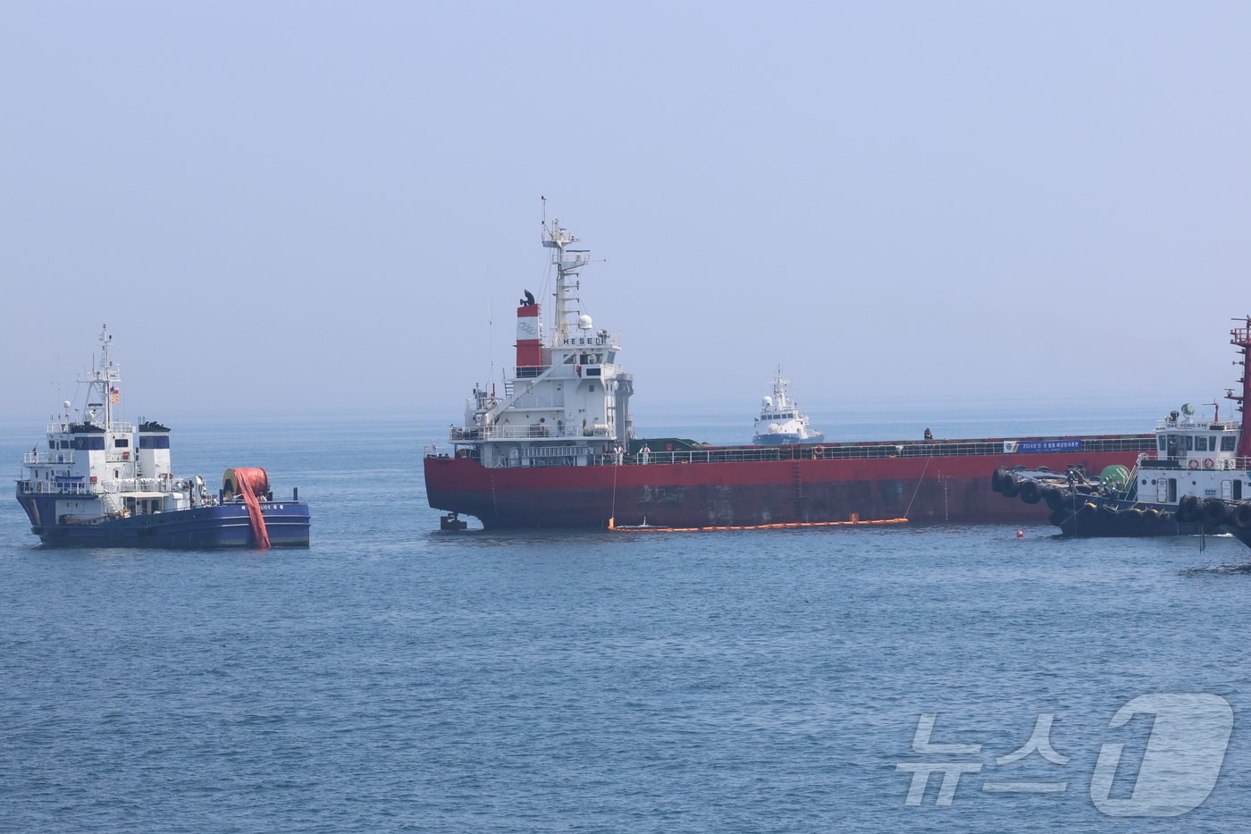 동해해경, 묵호항 인근 해상서 민·관 합동 해상방제 훈련.&#40;동해해경 제공&#41; 2024.6.20/뉴스1