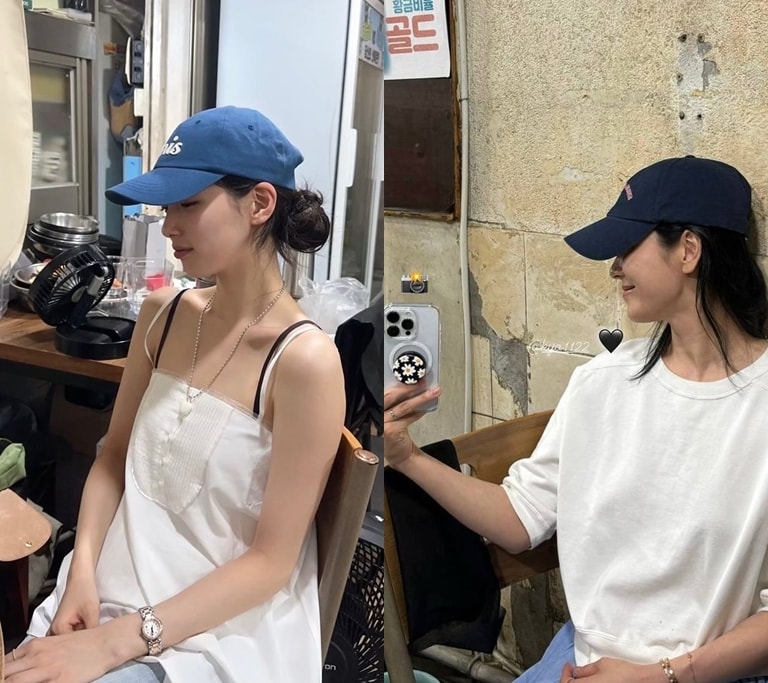 수지(왼쪽)와 송혜교(수지 SNS)