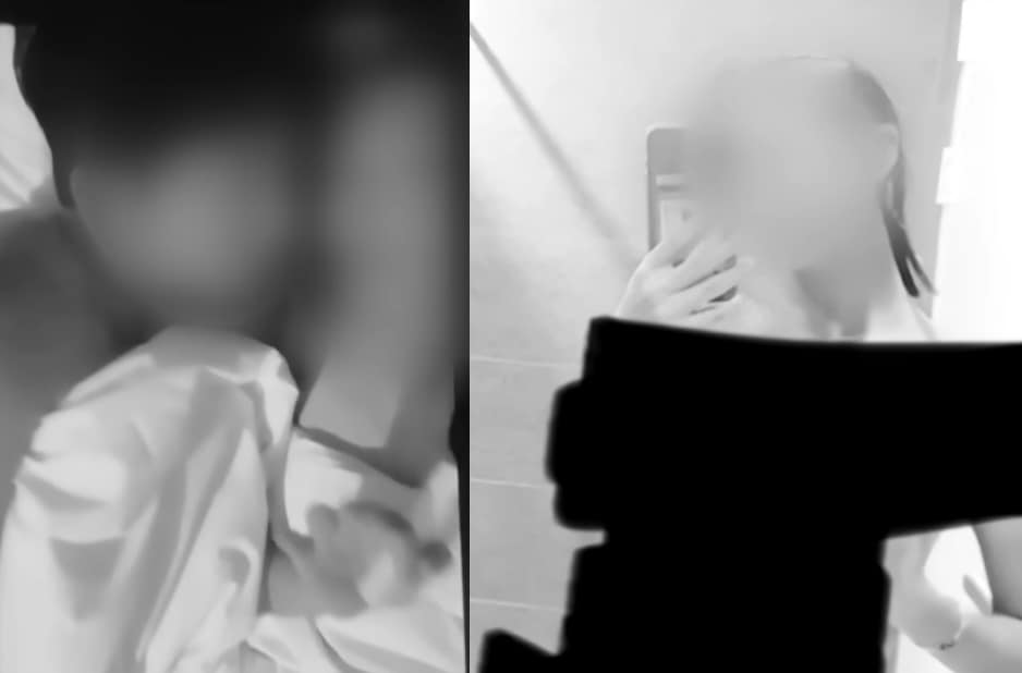 A 씨 남편과 프로골퍼 B 씨가 불륜을 저지르는 모습. B 씨가 자신의 신체 노출 사진을 보내기도 했다. (JTBC '사건반장')