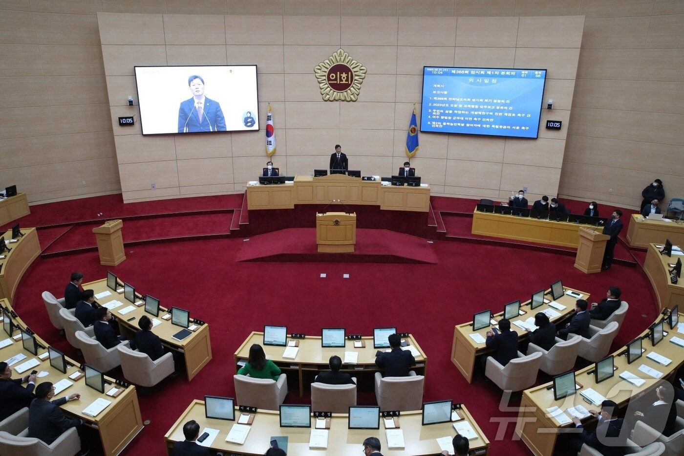 전남도의회 임시회 본회장/뉴스1
