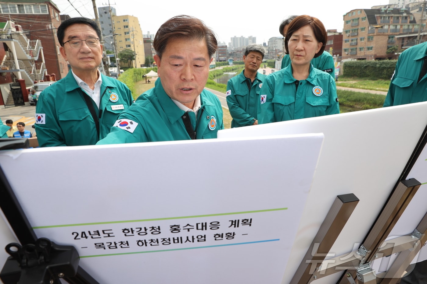 하천정비사업 추진 상황 점검.&#40;광명시 제공&#41;