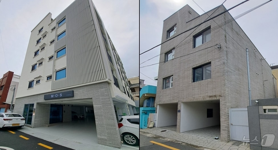 공사의 매입임대주택인 금정구 남산동 안전복합타운&#40;왼쪽부터&#41;과 금정구 부곡동 공공리모델링주택 전경&#40;부산도시공사 제공&#41;