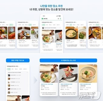취향·상황 나만을 위한 장소 추천. (네이버 서치&테크 공식블로그 갈무리)