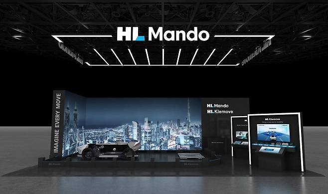 HL만도 CES 2024 부스 조감도(HL만도 제공).