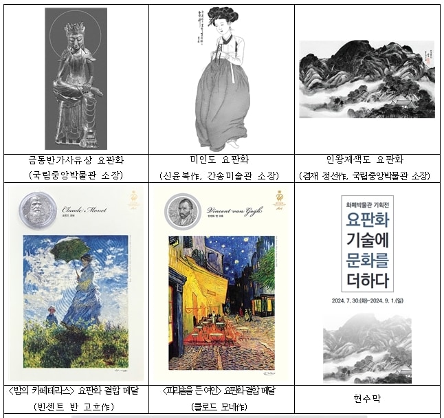 주요 전시작품 및 현수막 이미지(한국조폐공사 제공)/뉴스1 