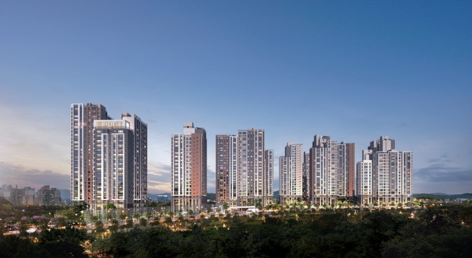 '용인 둔전역 에피트' 투시도(HL디앤아이한라).