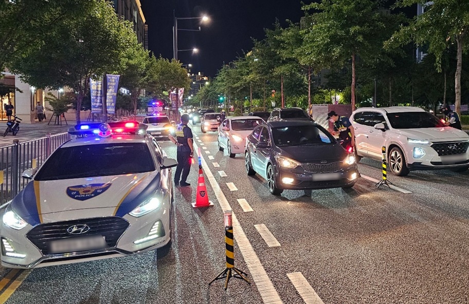  세종경찰청 음주단속。（세종경찰청 제공）／뉴스１