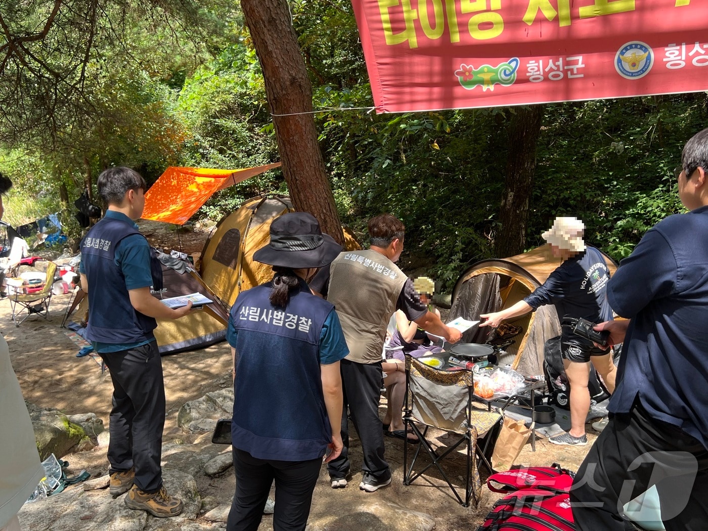 북부지방산림청의 산림 내 불법 행위 단속 자료사진. (북부지방산림청 제공) 2024.8.8/뉴스1
