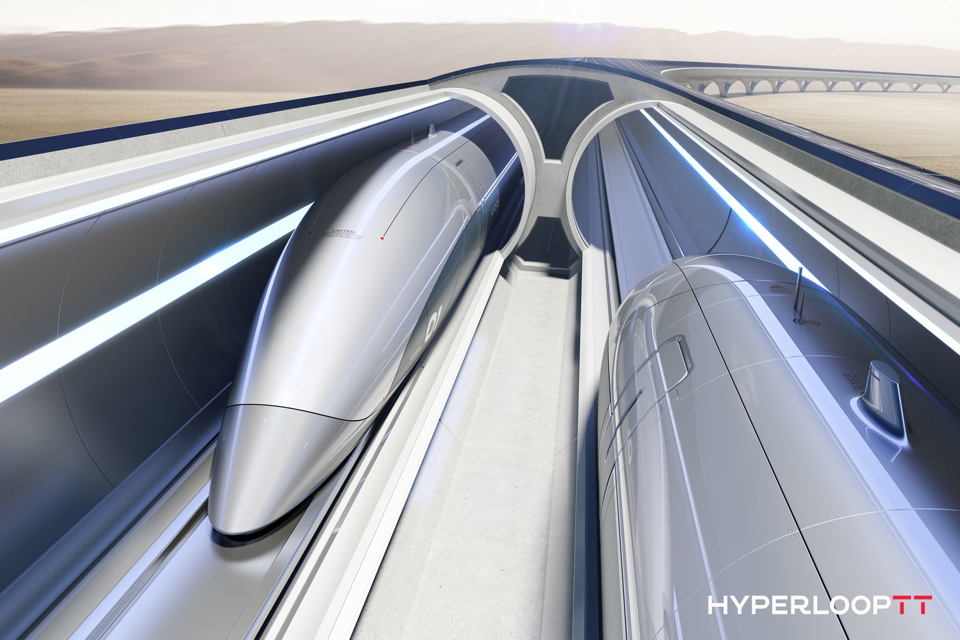 미국 스타트업 하이퍼루프TT(HyperloopTT·HTT)의 하이퍼루프 시스템 모식도 (HyperloopTT Press Kit 갈무리) 2024.09.20 /뉴스1