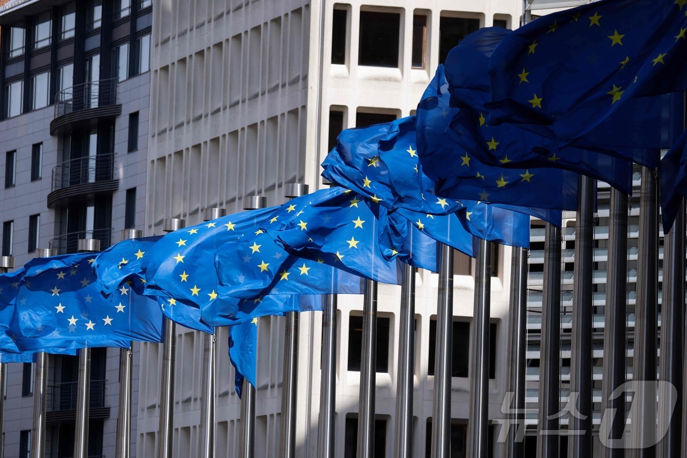 벨기에 브뤼셀에 위치한 유럽연합(EU) 집행위원회 본부 전경. 2024.04.12. ⓒ AFP=뉴스1