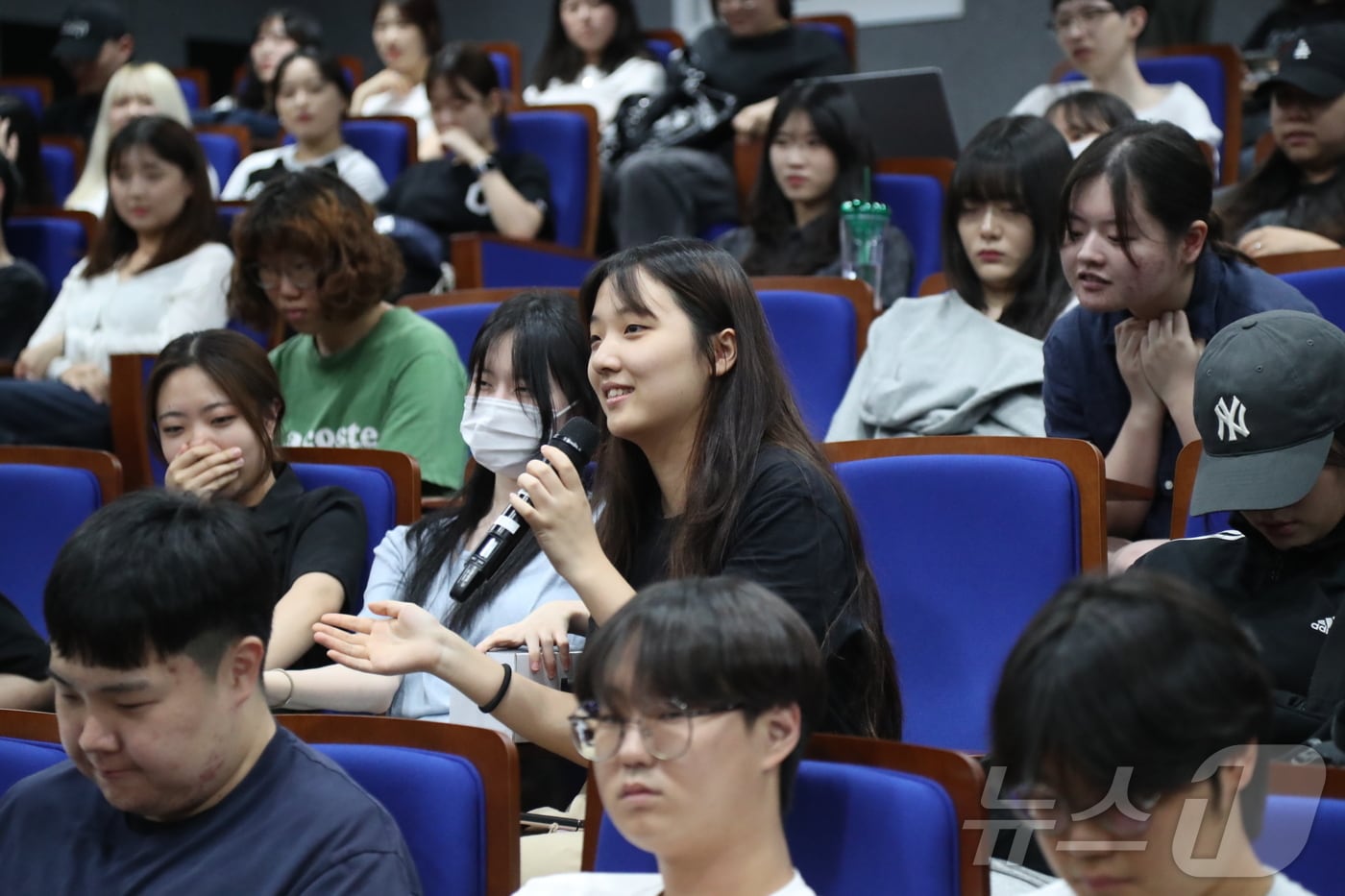 한림성심대, ‘총장과의 대화’ 행사.&#40;한림성심대학교 제공&#41;/뉴스1