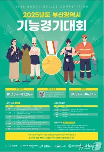 부산시 기능경기대회 홍보물(부산시청 제공)