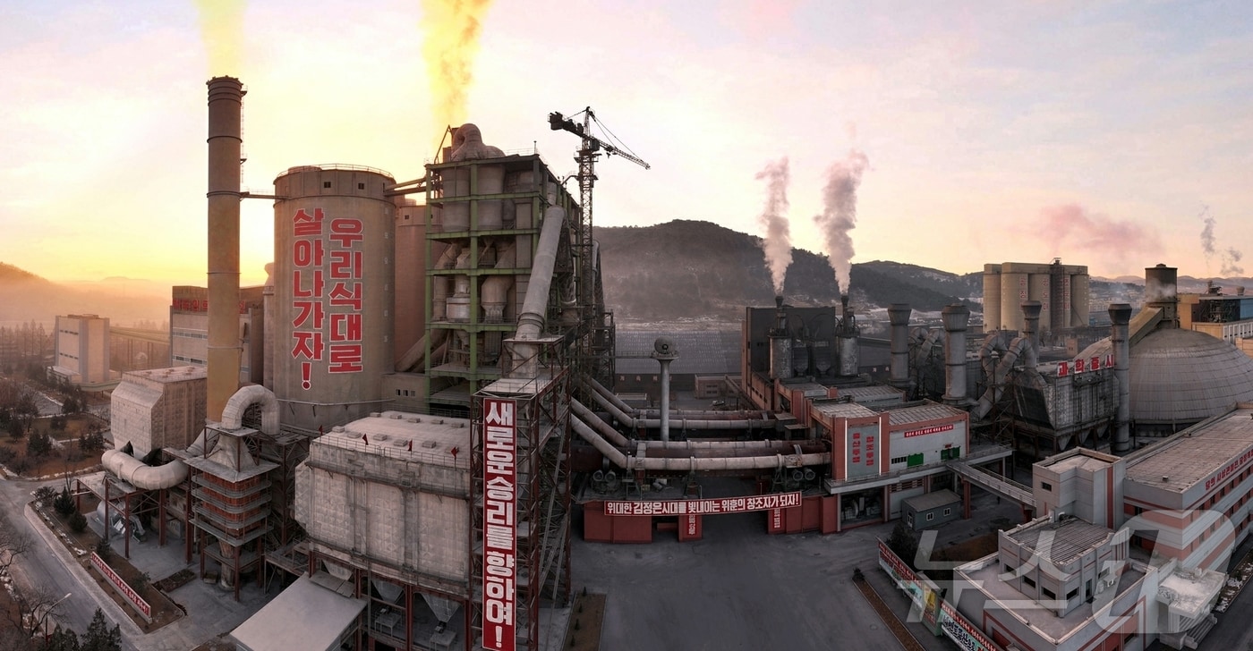 (평양 노동신문=뉴스1) = 북한 노동당 기관지 노동신문은 12일 상원시멘트연합기업소가 "새해 정초부터 현재까지 매일 크링카 생산량은 최고 생산년도 수준을 돌파한 지난해 같은 시기에 비해 105%, 시멘트 생산량은 114%이상으로 뛰어올랐다＂고 보도했다. [국내에서만 사용가능. 재배포 금지. DB 금지. For Use Only in the Republic of Korea. Redistribution Prohibited] rodongphoto@news1.kr