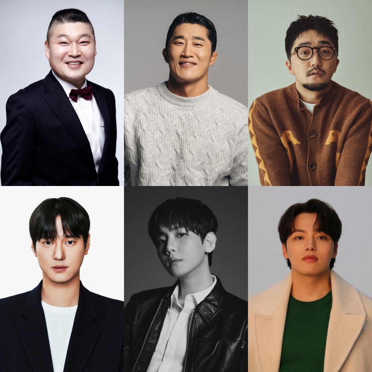 (왼쪽 위부터 시계방향으로) 강호동, 김동현, 유병재, 여진구, 백현, 고경표