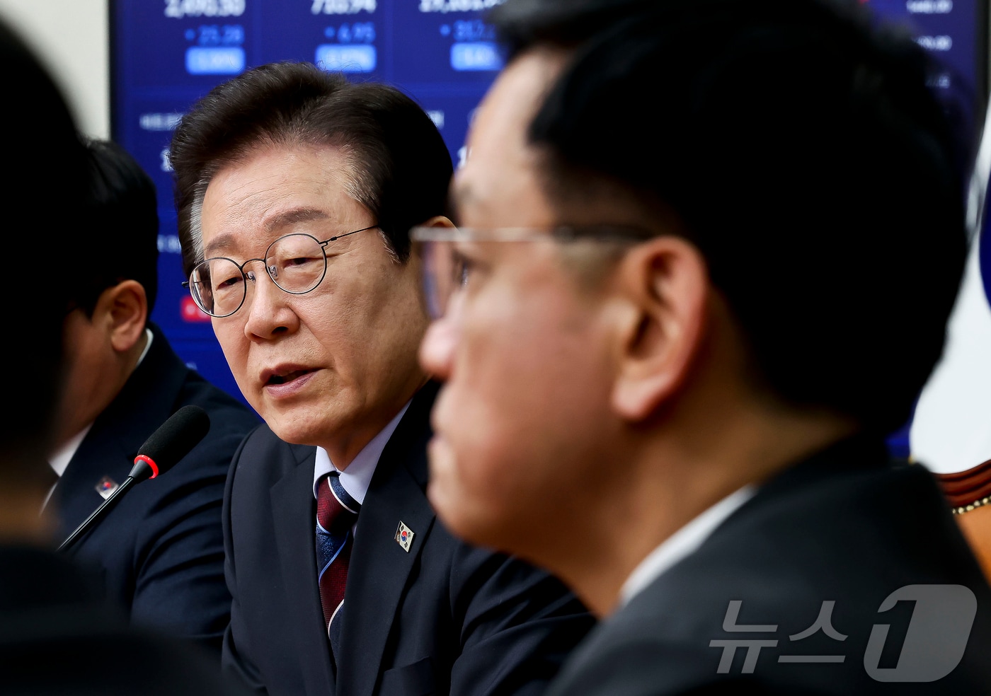 이재명 더불어민주당 대표가 지난 1월 13일 서울 여의도 국회에서 최상목 대통령 권한대행 부총리 겸 기획재정부 장관을 접견하며 발언하고 있다. 2025.1.13/뉴스1 ⓒ News1 국회사진취재단