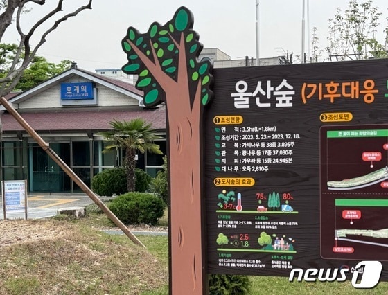 기후대응 도시숲 '울산숲' 호계구간 모습.2024.4.21./뉴스1 김세은기자