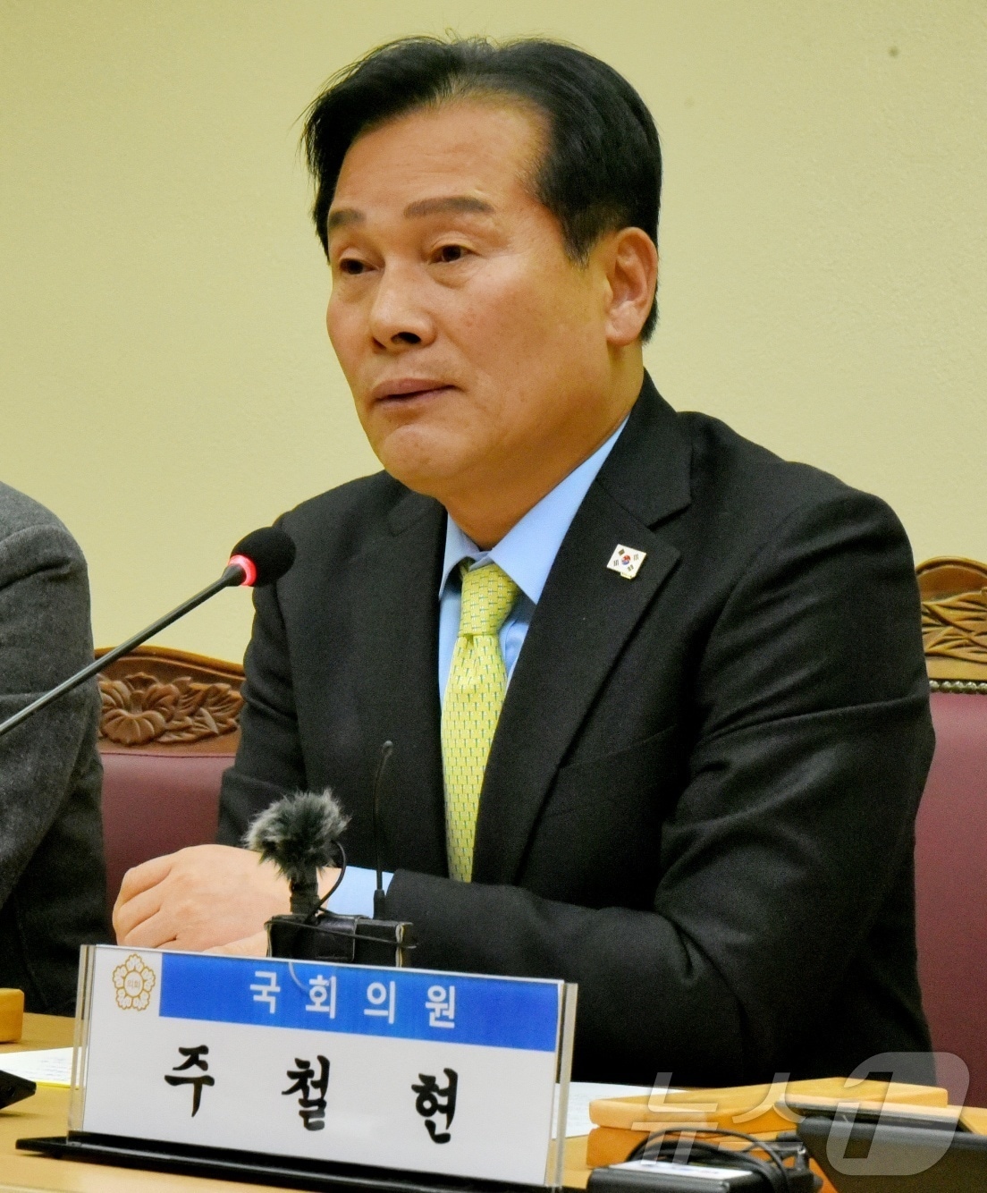 주철현 더불어민주당 의원&#40;전남 여수시갑&#41;이 14일 오전 여수시의회 소회의실에서 열린 신년 언론인 간담회에서 발언을 하고 있다.2025.1.14/뉴스1 ⓒ News1