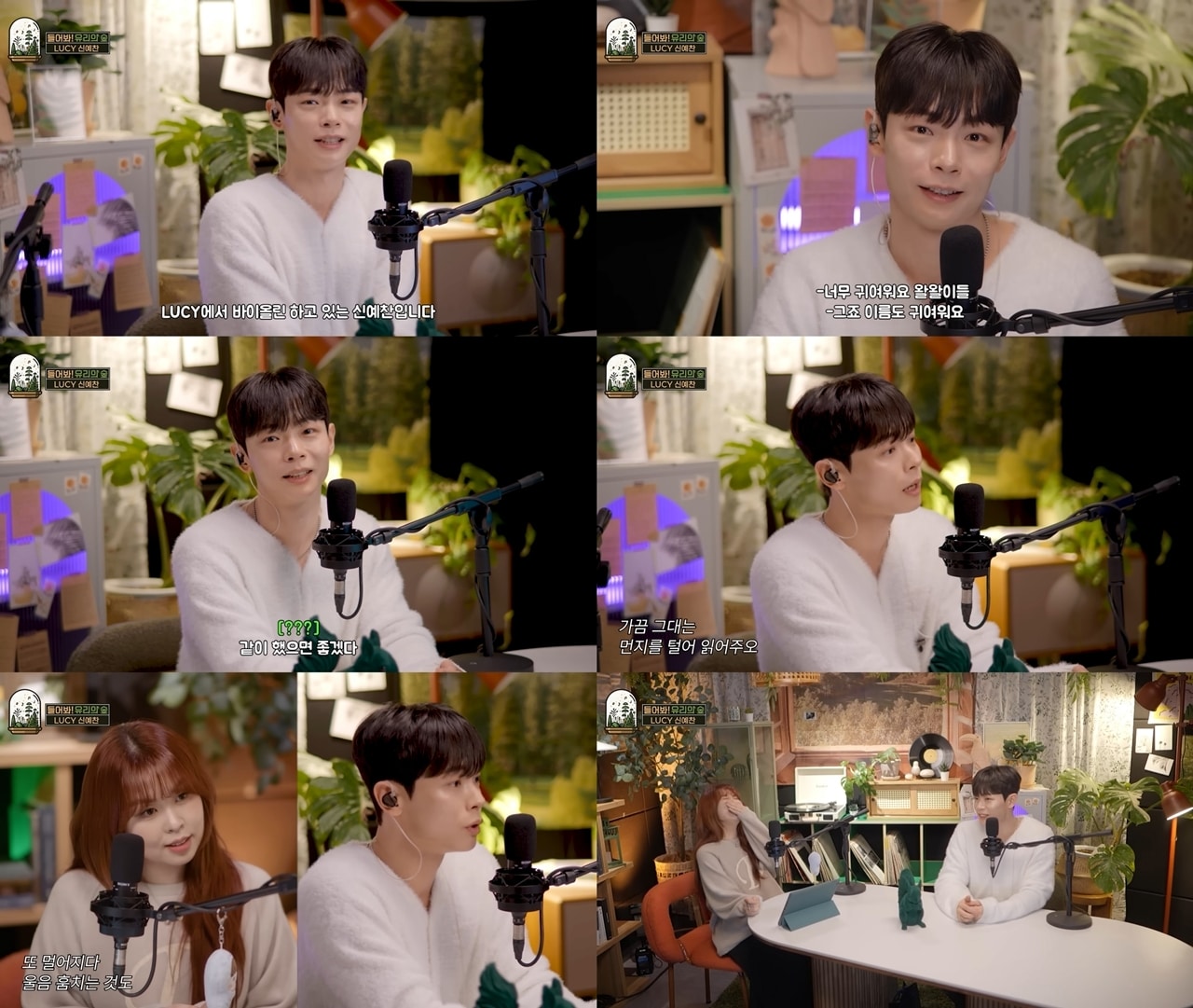 유튜브 채널 '들어봐! 유리의 숲' 방송 화면 갈무리