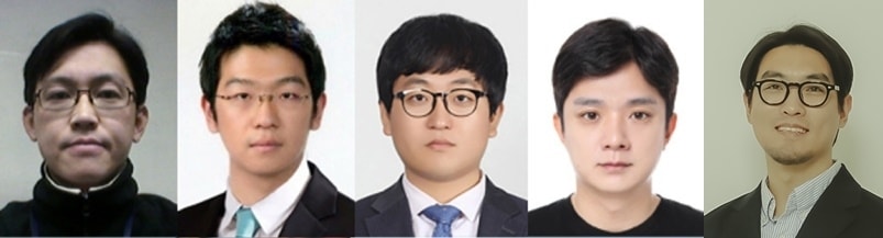 2024년 4분기 야구기자상 수상자. 왼쪽부터 SBS 이성훈, 유병민, 배정훈, 전영민, 스포티비뉴스 신원철 기자.(한국야구기자회 제공)