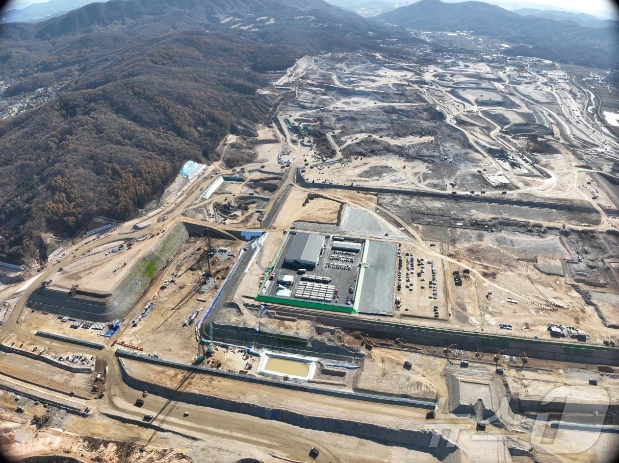 용인시 처인구 원삼면에 조성 중인 용인 반도체클러스터 일반산업단지 모습.(용인시 제공)