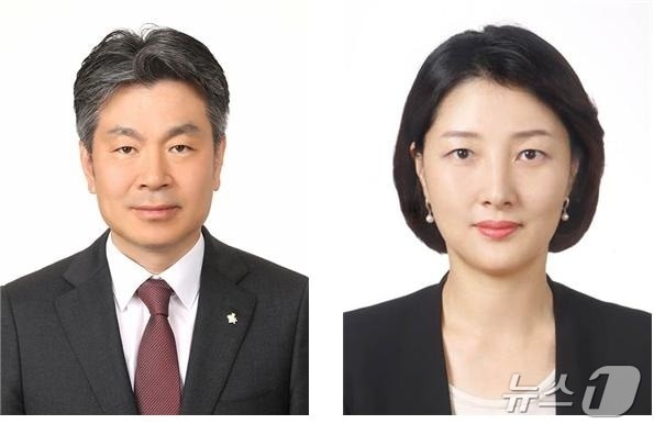 한국증권금융 김희문·설경아 신임 상무@News1(한국증권금융 제공)